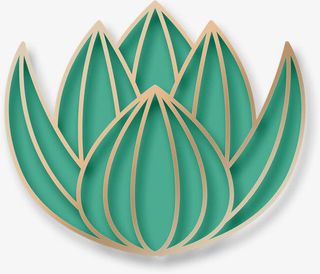 精美浮雕花朵psd素材免抠