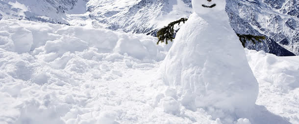 冬季雪人背景