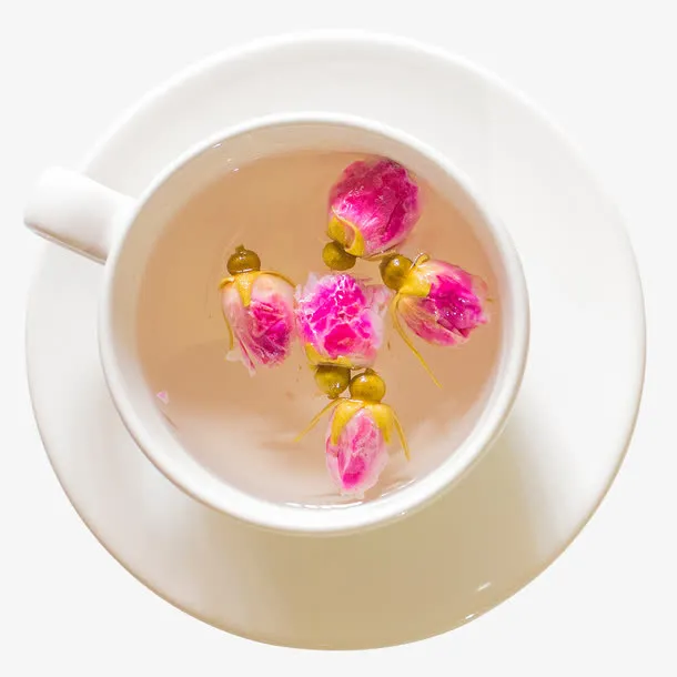 杯子里的花茶免抠
