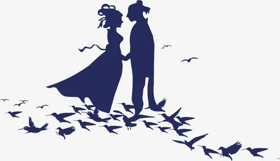 牛郎织女相会喜鹊免抠