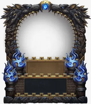 古代炫酷游戏边框免抠