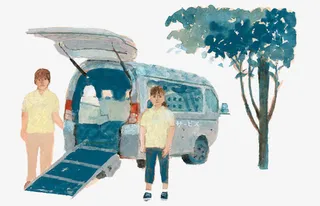 卡通面包车免抠