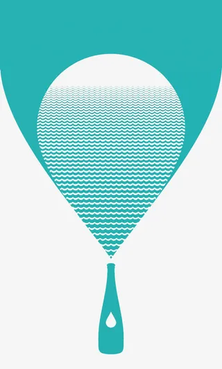 矢量蓝色水滴免抠