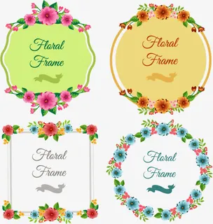 矢量邀请函装饰素材免抠