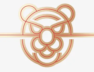 2022虎年简约虎图形免抠