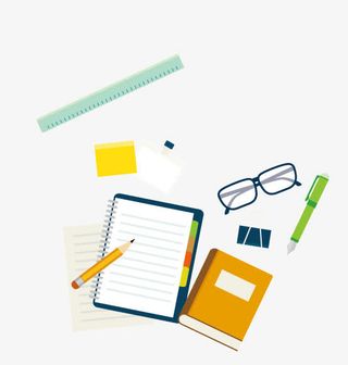 扁平化学习用具免抠