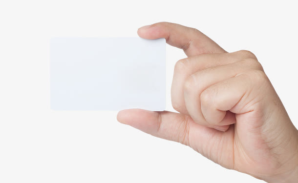 手拿卡片模板设计免抠