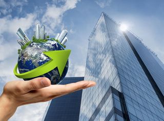 大气城市地产海报背景高清