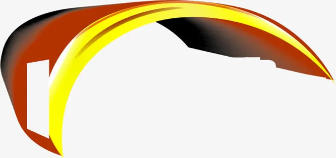 彩色弧形公司招聘免抠