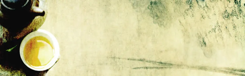 中国风茶具背景