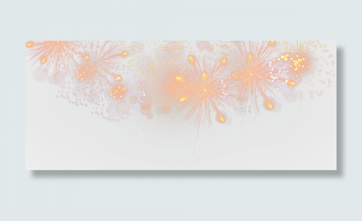 节日绚丽烟花矢量图免抠