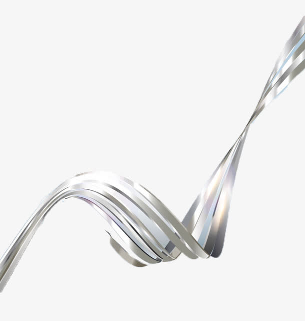 银色动感线条背景矢量素材免抠