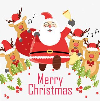 圣诞老人麋鹿免抠