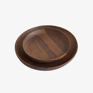 日本KEYUCA制造进口黑胡桃木圆盘免抠