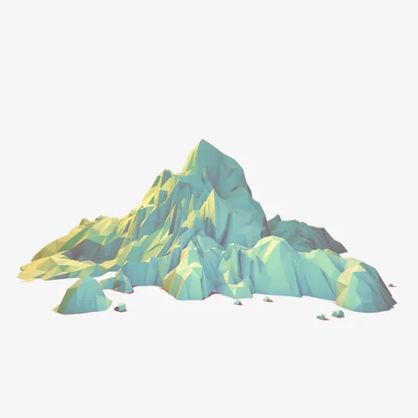 几何山峰免抠