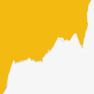 黄色撕裂纸张免抠