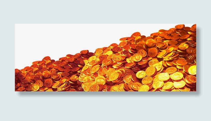 高清金币海报装饰免抠