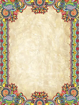 彩色民族花纹背景素材高清