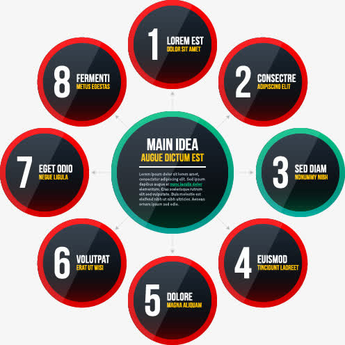 时尚组织架构图设计矢量素材免抠