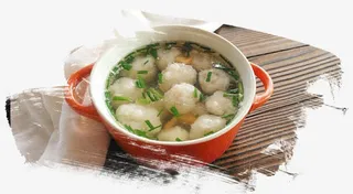 鱼丸汤美食免抠