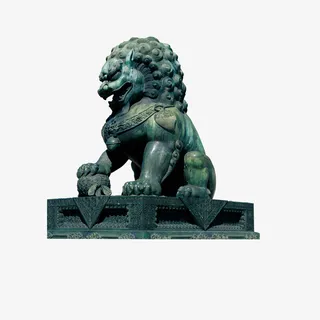 青铜石狮免扣免抠