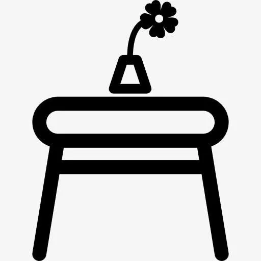 桌上有一瓶鲜花图标免抠