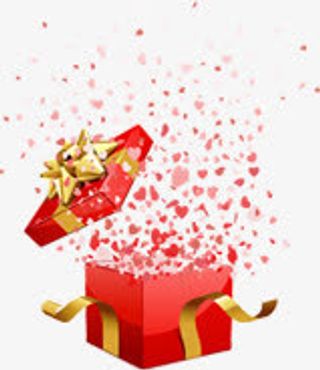 促销活动礼盒拆开效果免抠