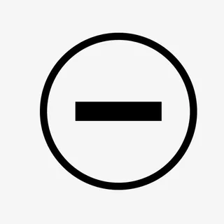 圆圈减号矢量图免抠