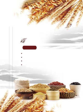 养生五谷杂粮清新海报背景高清