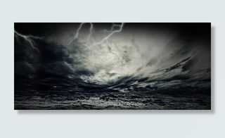 淘宝炫酷雷电黑色云层详情页海报背景高清