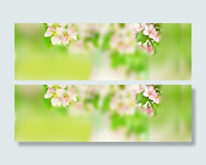 春季清新banner背景