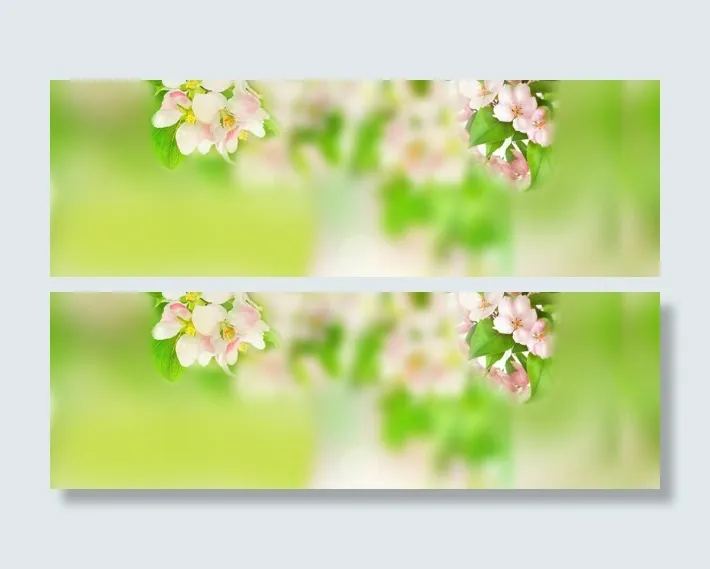 春季清新banner背景