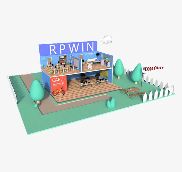 c4d建筑免抠