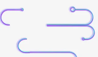 彩色光线效果元素免抠