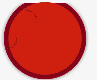 红色扁平图案免抠