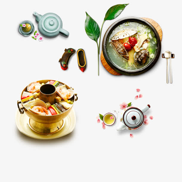 韩国料理素材免抠