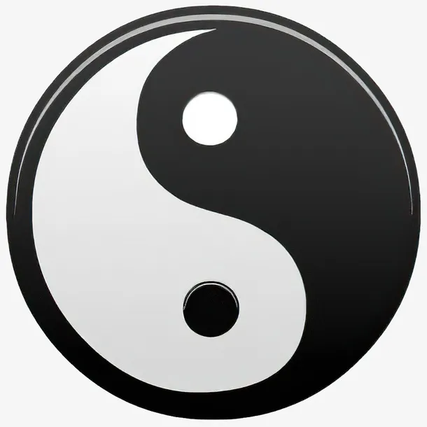 中国风太极图免抠