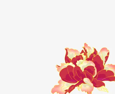 荷花手绘素材免抠