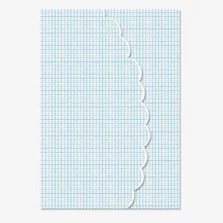 蓝白格子信封免抠