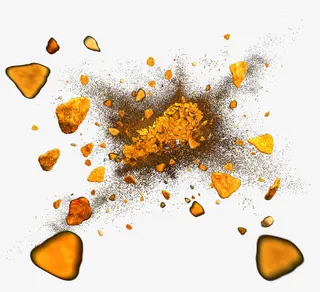 飞起来的炸鸡块免抠