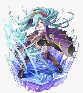 蓝紫色光效游戏人物免抠