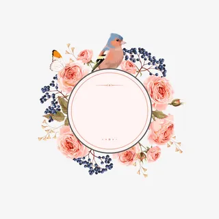 春季鲜花矢量素材免抠