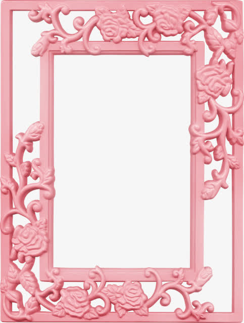 粉色边框免抠