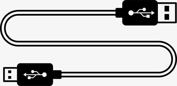 弯曲数据线免抠