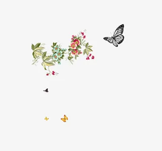 花开蝴蝶免抠