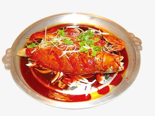石板酱焖活鱼免抠