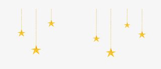 金色星星素材免抠