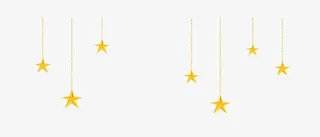 金色星星素材免抠