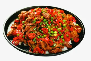 铁板美味香辣孜然牛肉免抠