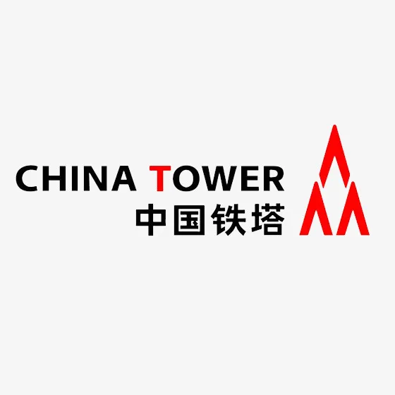 红色中国铁塔LOGO标志免抠